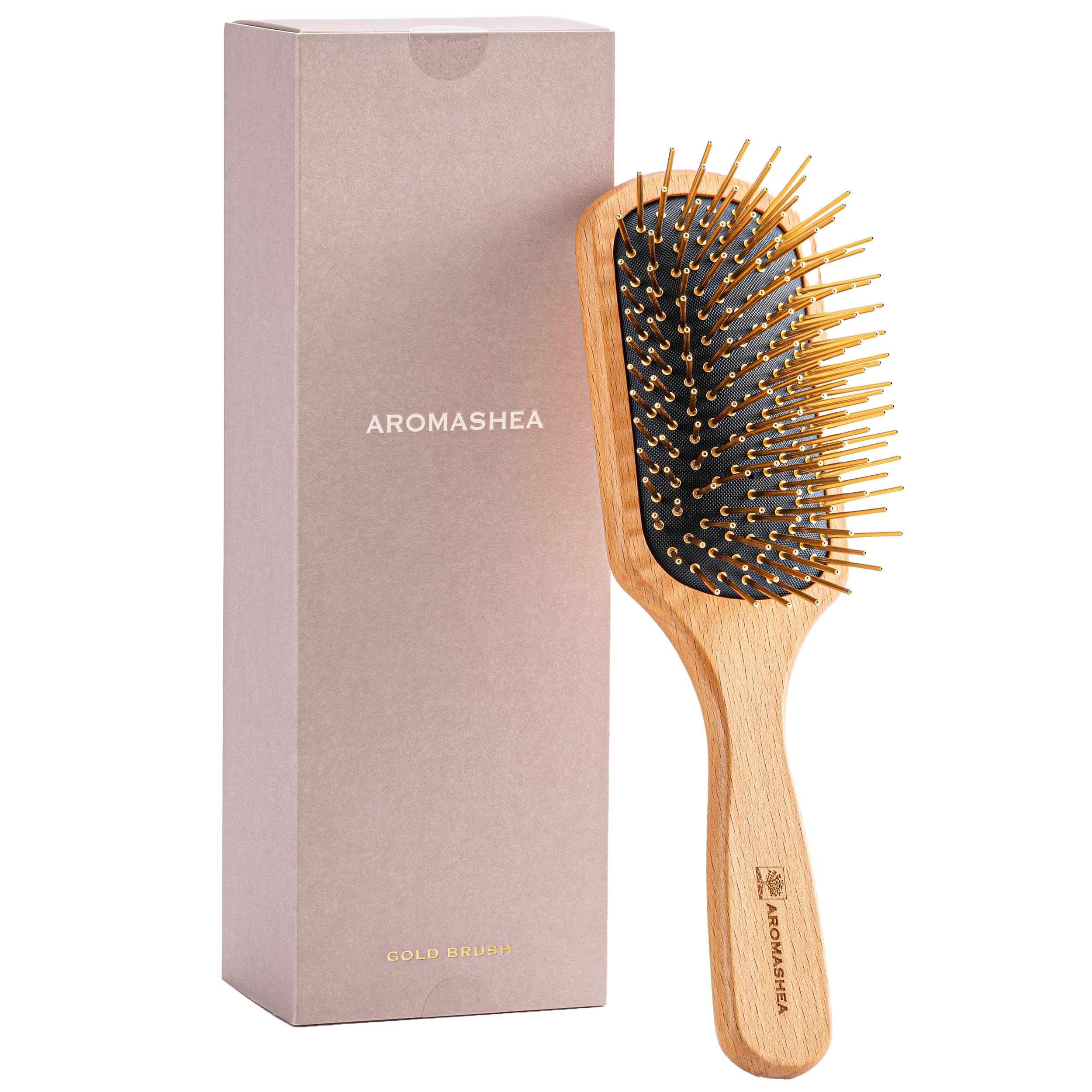 アロマシア　ゴールドヘアブラシ Amazon | AROMASHEA アロマシア ゴールドヘアブラシ 24金コーティング